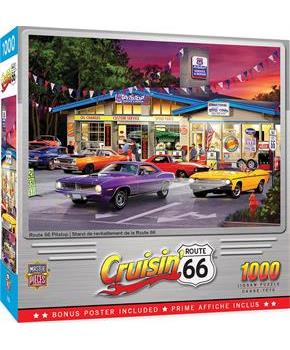 Cruisin Route 66 Pitstop 1000 Piece Jigsaw Puzzle