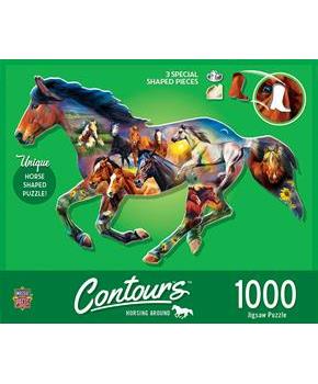 Wild Horse Shape 1000 Piece Jigsaw Puzzle