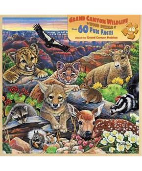 Grand Canyon Wildlife 48 Piece Real Wood Jigsaw Puzzle