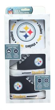 Pittsburgh Steelers NFL 2-Piece Baby Gift Set | Bib & Pre-Walkers