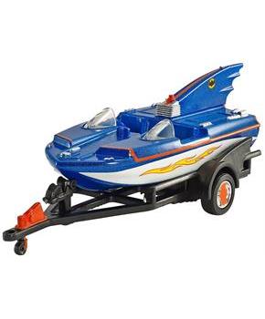 Hot Wheels 1:50 Batman Classic TV Series Batboat w/ Trailer