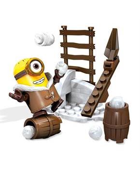 Minions Mega Bloks 26-Piece Construction Set, Snowball Fight