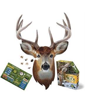 I AM Buck 550 Piece Animal Head-Shaped Jigsaw Puzzle