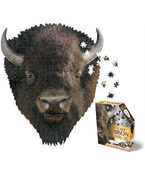 I AM Bison 550 Piece Animal Head-Shaped Jigsaw Puzzle