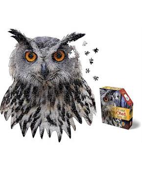 I AM Owl 550 Piece Animal Head-Shaped Jigsaw Puzzle