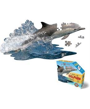 I AM Lil Dolphin 100 Piece Animal-Shaped Jigsaw Puzzle