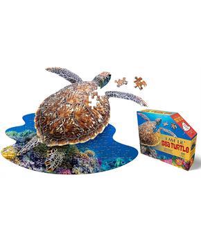 I AM Lil Sea Turtle 100 Piece Animal-Shaped Jigsaw Puzzle