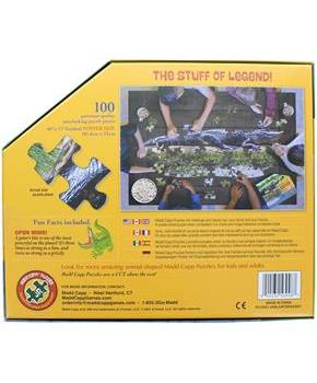 I AM LiL Gator 100 Piece Animal-Shaped Jigsaw Puzzle