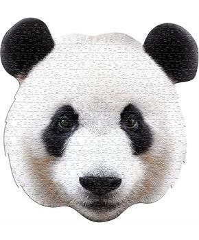I AM Panda 300 Piece Animal Head-Shaped Jigsaw Puzzle