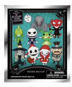 Nightmare Before Christmas Series 6 3D Foam Bag Clip | One Random