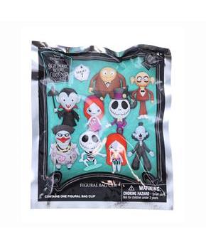 Nightmare Before Christmas Series 7 3D Foam Bag Clip | 1 Random