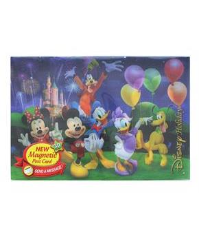 Disney Mickey Mouse & Gang 3D Motion Picture Card Magnet