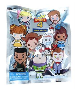 Toy Story 4 Blind Bagged 3D Foam Figural Bag Clip | 1 Random