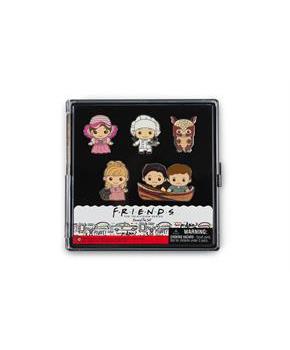 Friends Exclusive Chibi Characters 5-Piece Enamel Pin Set Toynk Exclusive
