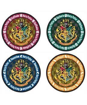 Harry Potter School Crest 4-Piece Coaster Set: Round