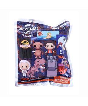 Universal Retro Movies 3D Foam Bag Clip | 1 Random