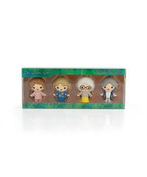The Golden Girls 4-Piece Foam Figural Backpack Clip Figure Box Set Toynk Exclusive