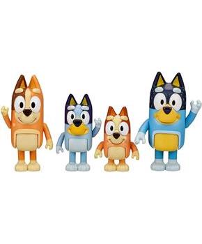 Bluey & Family Action Figure 4-Pack | Bluey | Bingo Chilli | Bandit