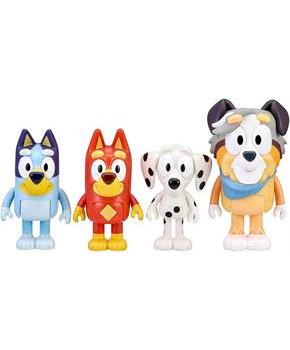 Bluey and Friends Action Figure 4-Pack | School Pack