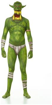 Jaw Dropper Green Morphsuit Costume Adult