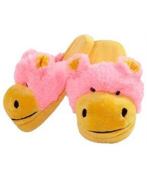 My Pillow Pets Neon Hippo Slippers