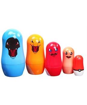 Pokemon 5-Piece Evolving Charmander Nesting Doll Set
