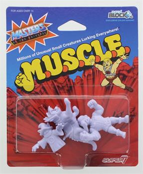 Masters of the Universe M.U.S.C.L.E. Mini Figure 3-Pack: Orko, Battlecat, Fisto