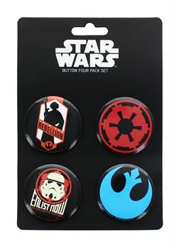 Star Wars Button 4 Pack