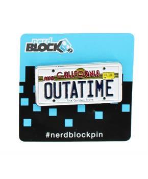 Back to the Future "Outatime" License Plate Enamel Collector Pin