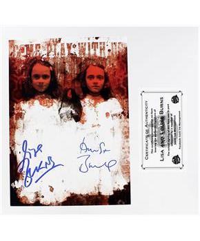 The Shining Twins Lisa and Louise Burns Autographed Picture