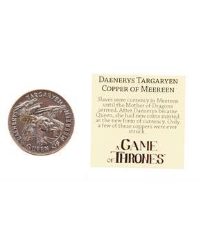 Game of Thrones Daenerys Targaryen Queen of Meereen Copper Coin