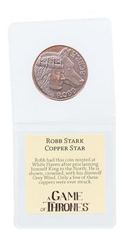 Game of Thrones Robb Stark Cooper Star Coin Replica