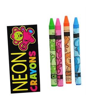 Neon Crayons 4-Pack