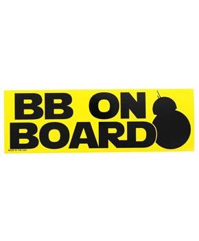 Star Wars Exclusive BB On Board Bumper Sticker