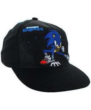 Sonic the Hedgehog "Sonic Boom" Snapback Hat, Black