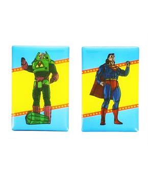 DC Comics Magnet Set: Superman and Lex Luthor