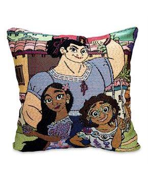 Disney Encanto Family Portrait Woven Tapestry Throw Pillow Cushion | 18 Inches