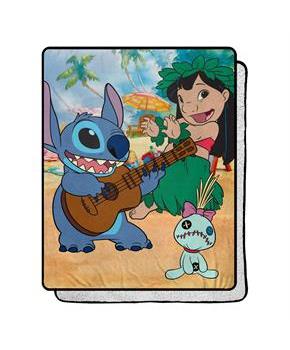 Disney Lilo & Stitch Tropical Mix 40 x 50 Inch Silk Touch Throw Blanket