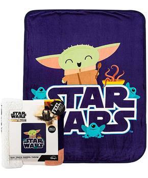 Star Wars The Child Snack Is Way 40 x 50 Inch Silk Touch Sherpa Throw Blanket