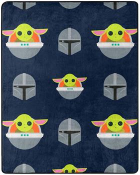 Star Wars The Mandalorian Darker Hover Silk Touch Throw Blanket & Plush Pillow
