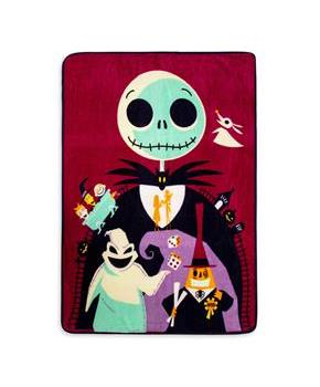 Nightmare Before Christmas Psychedelic 46 x 60 Inch Silk Touch Throw Blanket