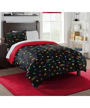Tetris Classic 5 Piece Twin Bed In Bag Set