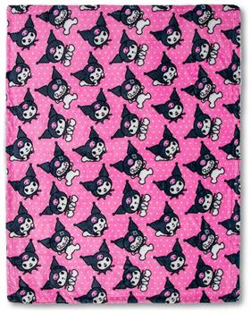 Sanrio Kuromi Silk-Touch Sherpa Throw Blanket | 50 x 60 Inches