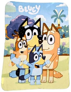 Bluey and Family 45 x 60 Inch Fleece Throw Blanket