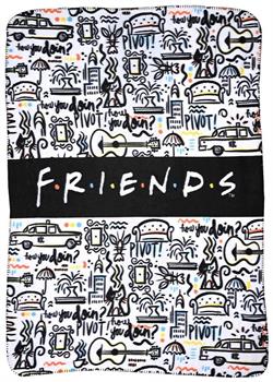 Friends Icons 45 x 60 Inch Fleece Throw Blanket