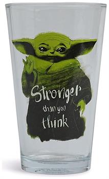 Star Wars Grogu "Stronger Than You Think" 16oz Pint Glass