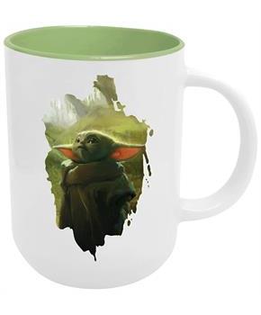 Star Wars Grogu Brush Badge 16oz Cappucino Mug