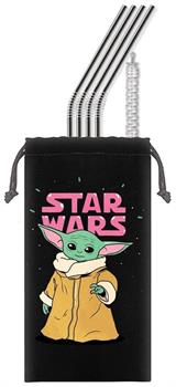Star Wars The Child "Precious Cargo" Reusable Stainless Steel Straws 4 Pack