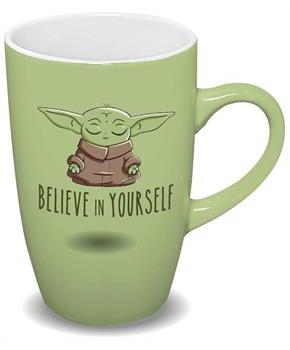 Star Wars Grogu "Believe In Yourself" 18oz Ceramic Latte Mug
