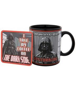 Star Wars Darth Vader Humor 20oz Ceramic Mug and Coaster Set